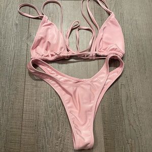 White Fox Swim pink bathing suit (never worn)